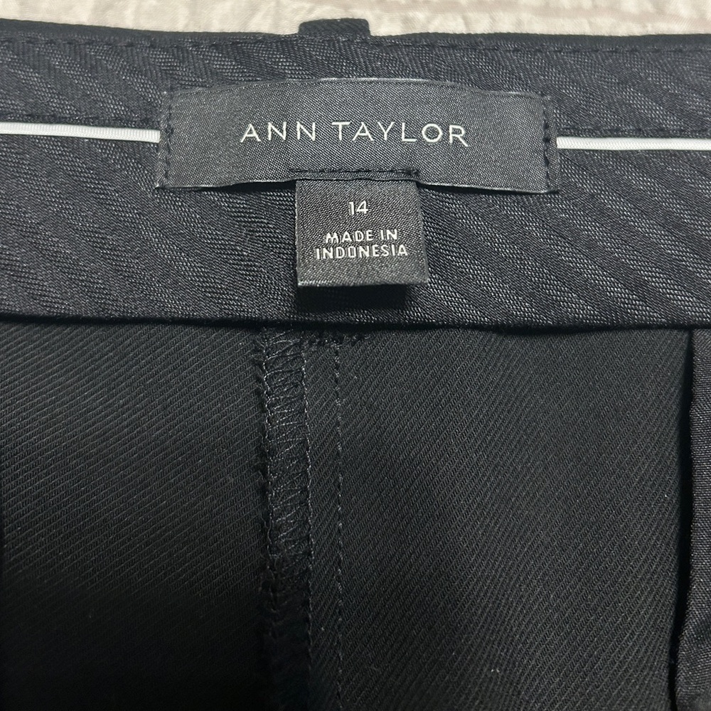 Ann Taylor The Straight Pant 14 Black - Picture 2 of 7